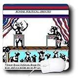 Londons Times Funny Cow Cartoons - And You re No Bessie Holstein Bovine Debates - Mouse Pads