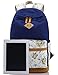 Leaper Cute Backpack Laptop Backpack Canvas Travel Backpack for Women Backpack College Kawaii Bookbag Bags Navy Blue