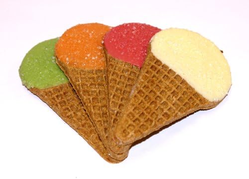 Pawsitively Gourmet Sorbet Cone Cookies for Dogs (Pack of 20)
