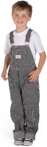 Roundhouse Unisex-child Hickory Stripe Denim Overalls