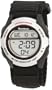 Armitron Men's 408095SIL Chronograph Black Strap Digital Sport Watch