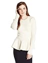 Ted Baker Women's Edenia Peplum Ribbed Sweater