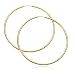 14k Yellow Gold Large Eternity Hoop Earrings