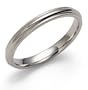 Platinum 2.5mm Comfort Fit Milgrain Band
