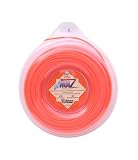 LoNoiz .095-Inch-by-140-Foot Spool Commercial Grade Spiral Twist Quiet 1/2-Pound Grass Trimmer Line, Orange #LN095DS-12