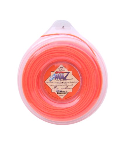 LoNoiz .095-Inch-by-140-Foot Spool Commercial Grade Spiral Twist Quiet 1/2-Pound Grass Trimmer Line, Orange LN095DS-12 LoNoiz .095-Inch-by-140-Foot Spool Commercial Grade Spiral Twist Quiet 1/2-Pound Grass Trimmer Line, Orange LN095DS-12
