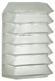 3017 Louvered Outdoor Light Wall Fixture in Frost