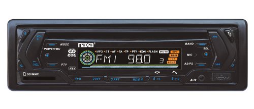 Naxa NCA-696 Detachable PLL Electronic Tuning Stereo AM/FM Radio MP3/CD Player with ID3 Text Function, USB/SD/MMC Inputs & Aux-in Jack