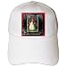 Vintage Halloween Witch Girl and Black Cat - Adult Baseball Cap