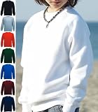 Fruit of the Loom boys or girls raglan sweatshirt Heather grey 3 to 4