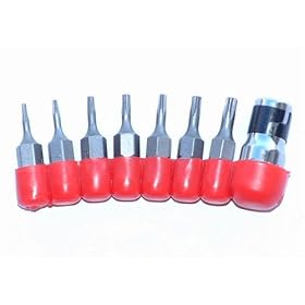 Click here to buy Torx Driver Security Bits Set, 8 Pc. Small Sizes by Torx.