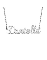 Sterling Silver Name Necklace with Side Charm - Custom Made with any name!