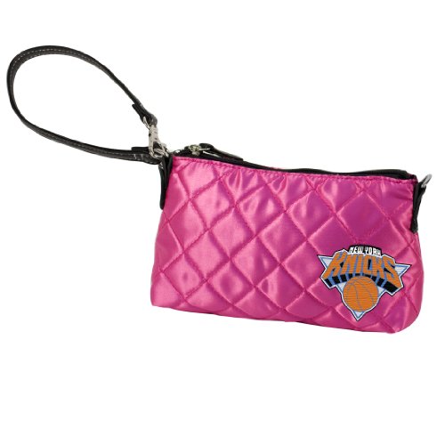 NBA New York Knicks Pink Quilted Wristlet