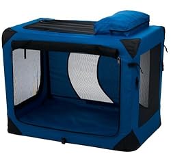Pet Gear Home 'N Go Soft-Sided Pet Crate, Medium, Blue Sky