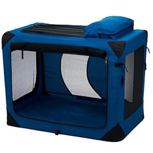 Pet Gear Home 'N Go Soft-Sided Pet Crate, Medium, Blue Sky