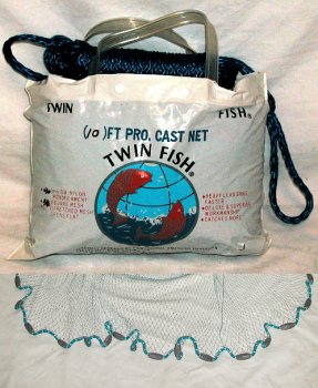 Bait Casting Net: 3/4 Str. Mesh