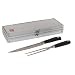 Wusthof Grand Prix II 2-Piece Carving Set in a Brushed-Aluminum Gift Chest