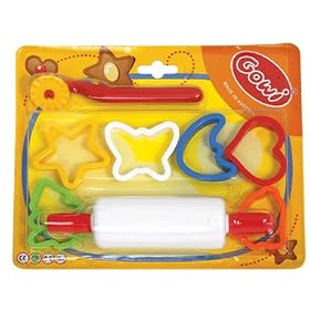 Children's Cookie Baking 8-piece Set for the Little Kitchen Chef: includes Rolling Pin, Cutter and... by Gowi