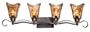 Uttermost 22845 Vetraio 4 -Light Vanity Strip, Oil Rubbed Bronze Finish