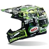 BELL MOTO 9 SKULLCANDY SCREAM HELMET (MEDIUM) (GREEN)