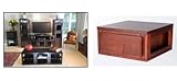 Drawer Cube - Merlot - 18" x 9" x 18" (Merlot) (9"H x 18"W x 18"D)
