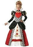 IMAGE OF In Character Costumes, LLC Girls 7-16 Queen of Hearts Gown Set, Black/Red, X-Large
