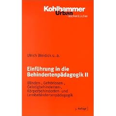 Einf�hrung in die Behindertenp�dagogik
