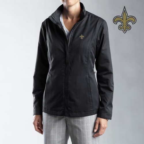 Cutter & Buck New Orleans Saints Women's Weathertec Whidbey Jacket Medium