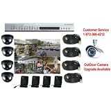 4 CCD Camera Security System Stand Alone DVR 250GB DVK2501 1BH
