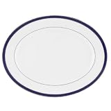 Lenox Federal Cobalt Platinum Bone China 16-Inch Oval Platter