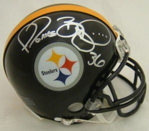 Jerome Bettis Autographed/Hand Signed Pittsburgh Steelers Mini Helmet