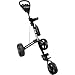 LONGRIDGE GOLF CARTS / TROLLEYS TRI CART 3 WHEEL DELUXE TROLLEY, BLACK
