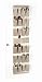 Whitmor 6230-142-SP Soft Storage Over-the-Door Shoe Organizer, Cappuccino