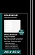 2011-2012 Weekly 18-Month Planner Notebook Hard Large: Moleskine Code DHB18WN3RE