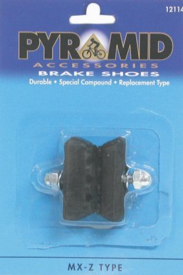 Pyramid Bicycle Brake Shoes Mx Z Black, 1 Pair