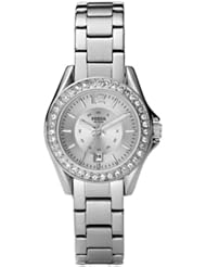 Fossil Womens ES2879 Riley Mini Stainless Steel Watch