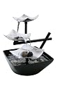 Homedics WFL-SLVS Envirascape Silver Springs Illuminated Relaxation Fountain with Natural Stones
