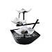 HoMedics WFL-SLVS Envirascape Silver Springs Illuminated Relaxation Fountain with Natural Stones