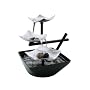 Homedics WFL-SLVS Envirascape Silver Springs Illuminated Relaxation Fountain with Natural Stones