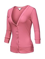 Apparel: Deep V-neck 3/4 Sleeve Cardigans