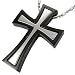 Urban Male Men's Stainless Steel Two Part Cross & Chain