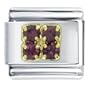 Golden Italian Charm Amethyst February Color Birthstone