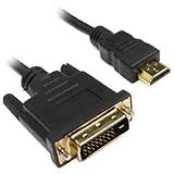 Bargaincell- Brand New Super High Resolution 2m HDMI - DVI Cable For HDTV, Plasma, LCD, PS3, DVD Players, Satellite & Cable boxes