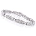 1.00 Carat Antiqued Sterling Silver & Diamond Bracelet - 7.2