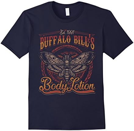 Men's Buffalo Bill's Body Lotion Classic Horror Movie Fan Shirt  XL Navy