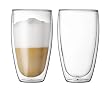 Bodum Pavina 15-Ounce Double-Wall Thermo Large Glass, Set of 2