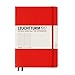 LEUCHTTURM1917 - Notebook Hardcover Medium A5-251 Numbered Pages for Writing and Journaling (Red, Ruled)