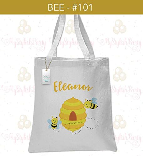 Honey Bee Tote Bag | Personalized Ballerina Tote Bag for Kids