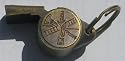 Solid Brass Vintage Style Fire Fireman Whistle