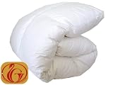 シングル　キナリ羽毛布団　ホワイトダウン７０％　パワーアップ加工　ニューゴールドマーク　１．３ｋｇ　日本製　の画像